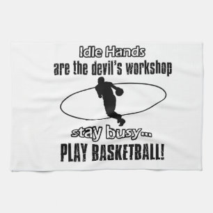 Coole Basketballentwürfe Handtuch