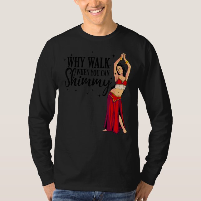 Coole Bauchmännchen Frauen arabischer Tanzschimmy T-Shirt (Vorderseite)