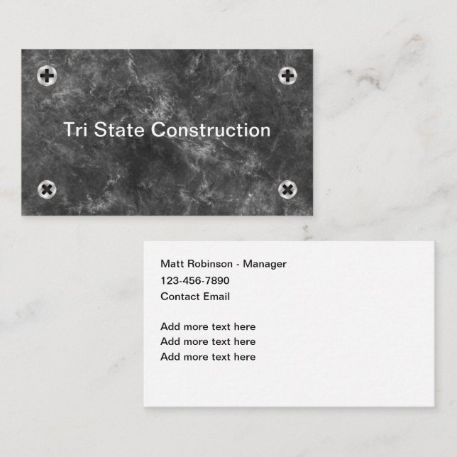 Coole Bauschnürkarten Visitenkarte (Vorne/Hinten)