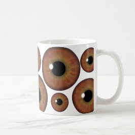 Coole benutzerdefinierte Tasse des braunen Auges I