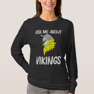 Coole Beobachtung von Männern Frauen Norse Horned  T-Shirt
