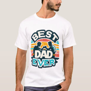 Coole beste Dad jemals Wortkunst T-Shirt