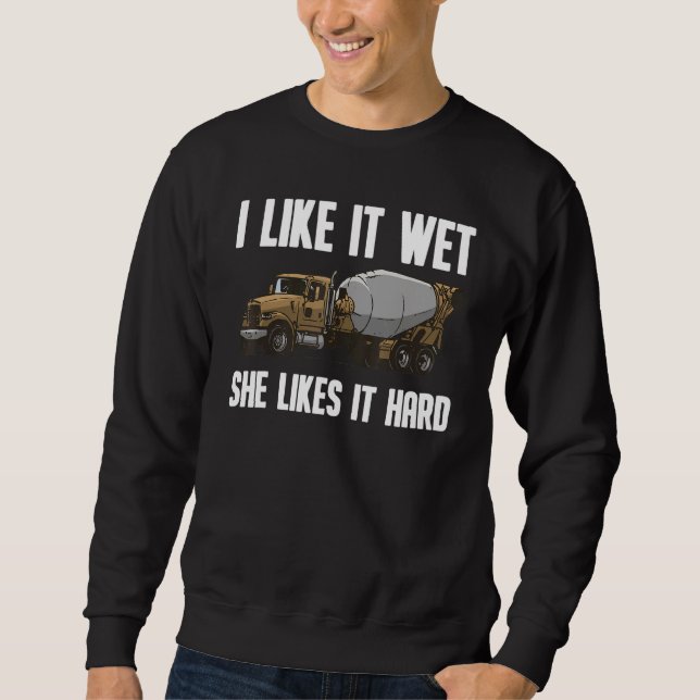 Coole Beton für Männer - Zementklemme Sweatshirt (Vorderseite)