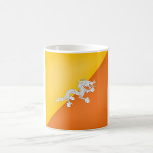 Coole Bhutan-Flagge Kaffeetasse