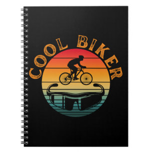 Coole Biker-Sonnenbrille für den Sonnenuntergang Notizblock