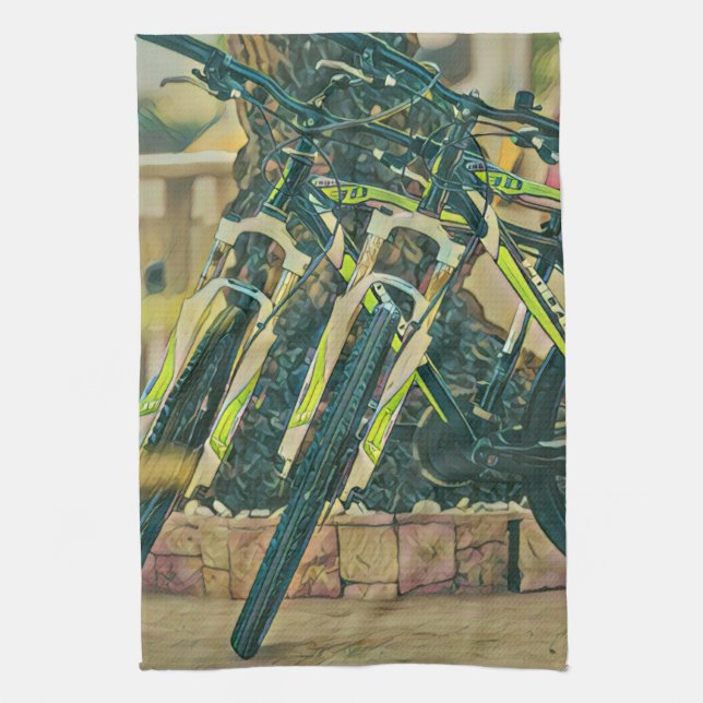 Coole Biketechnik Geschirrtuch (Vertikal)