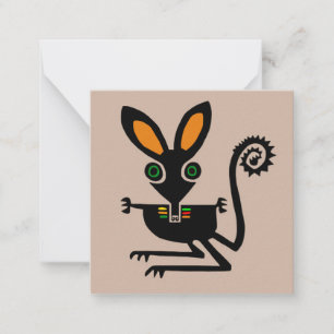 Coole BILBY - Handgezeichnet - Natur - Ökologie Mitteilungskarte