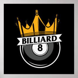 coole Billiard Liebhaber von King Poster