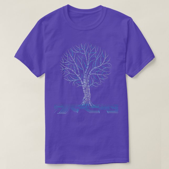 Coole binäre Baumkodierung Computerwissenschaften  T-Shirt (Design vorne)