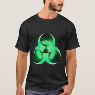 Coole Biogefährdung Warnung Symbol Giftmüll Grün G T-Shirt