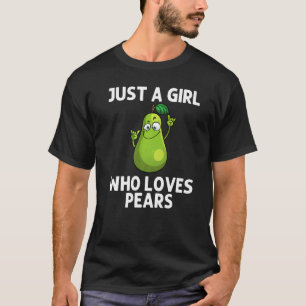 Coole Birne für Mädchen Kinder Birnen Früchte Vega T-Shirt