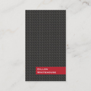 Coole Black and Red Business Card Visitenkarte