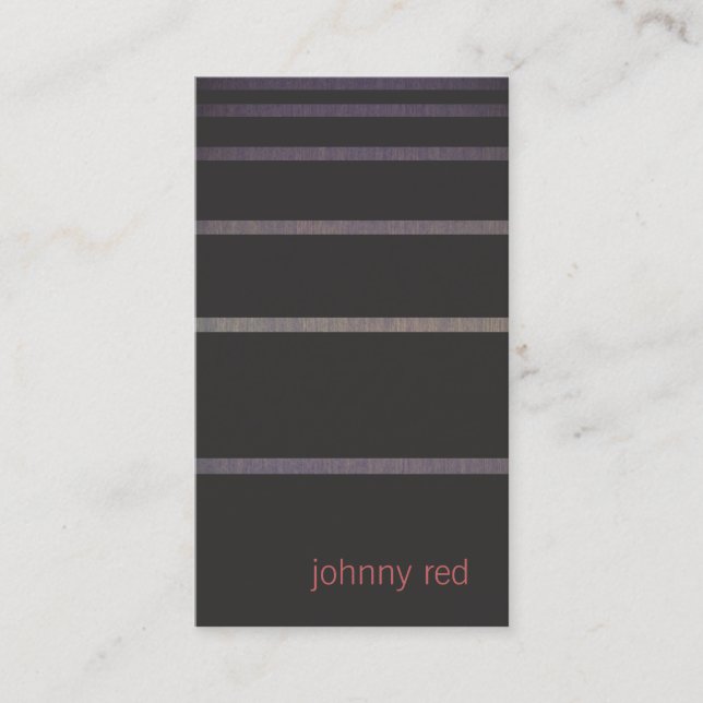 Coole Black Business Card Visitenkarte (Vorderseite)