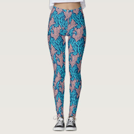 Coole Blau- und Rosatöhren Leggings