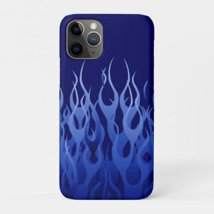 Coole blaue Racing Flames Button Streifen title_seo2