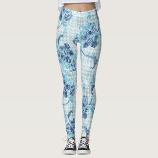 Coole blaue Ruhe mit Ocean-Inspiriert Muster Leggings