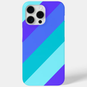 Coole blaue und Lila Diagonalstreifen Case-Mate iPhone Hülle