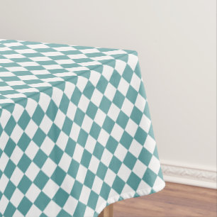 Coole blaue weiße Wohngestaltung Prüfmuster Tischdecke