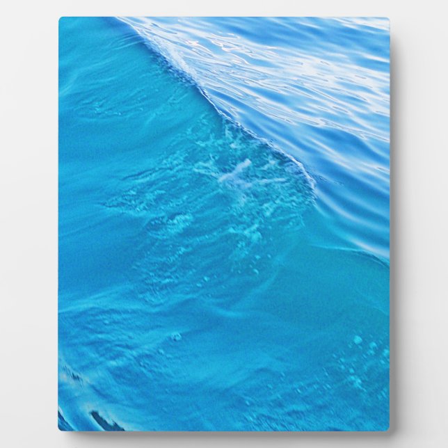 Coole Blauwasserwelle Fotoplatte (Vorderseite)