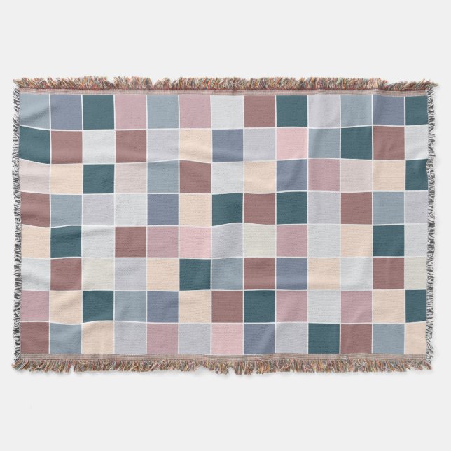 Coole Blöcke, elegante Farben Decke (Vorderseite)