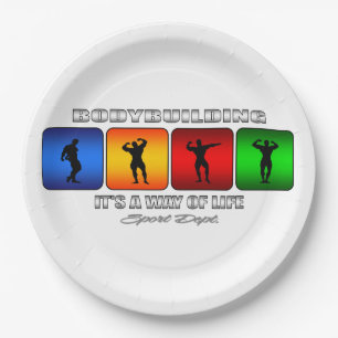 Coole Bodybuilding ist es eine Lebensart Pappteller