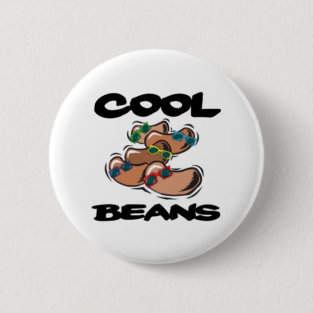 Coole Bohnen Button (Vorderseite)