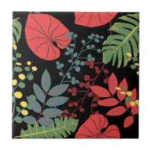Coole botanische Kunst mit schwarzem Hintergrund