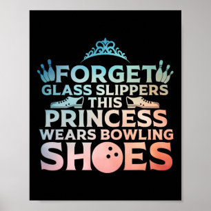 Coole Bowling Art for Women Girls Kinder Bowler Ta Poster