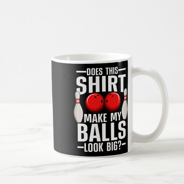 Coole Bowling-Gestaltung für Männer Frauen Bowling Kaffeetasse (Rechts)