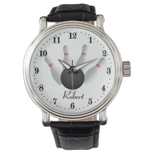 Coole Bowling-Liebhaber hinzufügen Armbanduhr