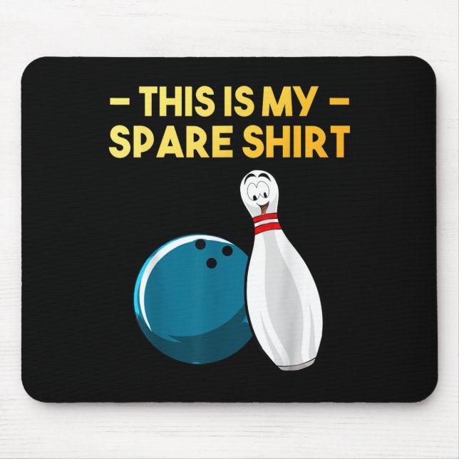 Coole Bowling-Neuheit für Männer Frauen Bowling-Te Mousepad (Vorne)