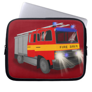Coole Brandschutzkonzeption für den Cartoon von Ki Laptopschutzhülle