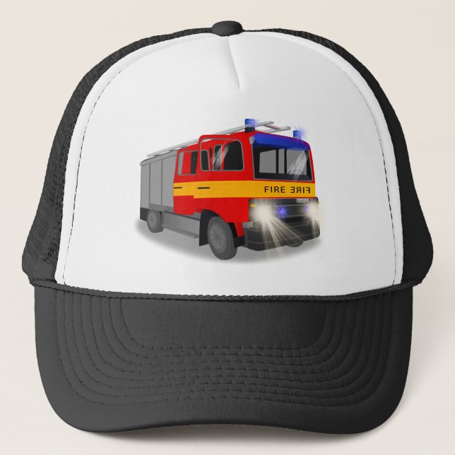 Coole Brandschutzkonzeption für den Cartoon von Ki Truckerkappe (Vorderseite)