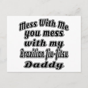 Coole brasilianische Jiu-Jitsu-Designs Postkarte