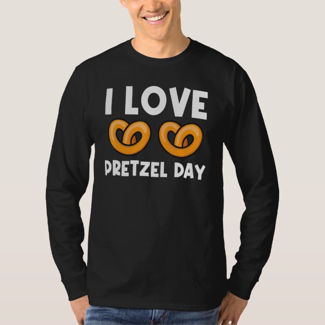 Coole Bretzelkunst für Männer Frauen Gebackenes Br T-Shirt (Vorderseite)