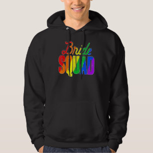 Coole Bridge Squad Lgbt Pride Rainbow Flag Bachelo Hoodie
