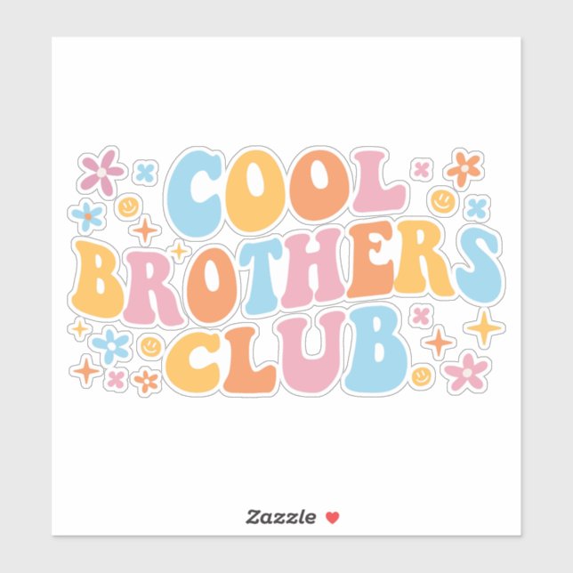 Coole Brüder Club III Aufkleber (Blatt)