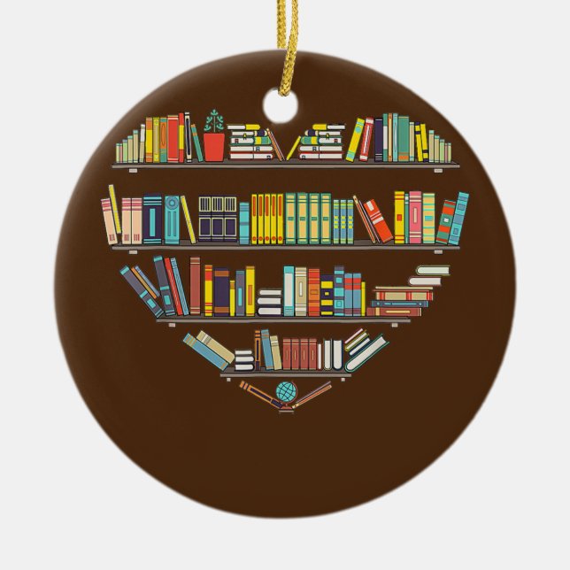 Coole Bücher lesen Männer Frauen buchen Lover Alph Keramik Ornament (Vorne)