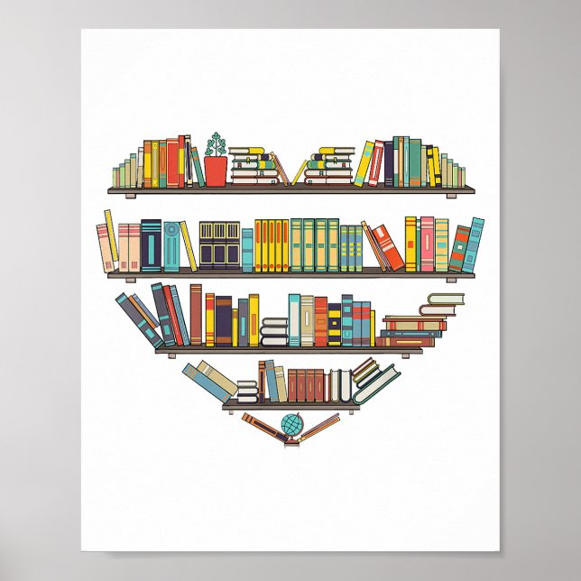 Coole Bücher lesen Männer Frauen buchen Lover Alph Poster (Vorne)