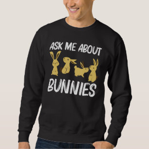 Coole Bunny-Kunst für Männer Frauen Kaninchen Jers Sweatshirt