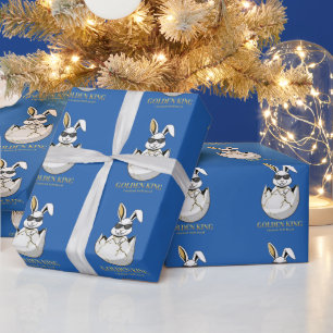 Coole Bunny-Sonnenbrille Golden King Lustiger Hase Geschenkpapier