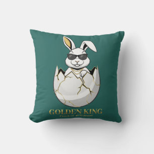 Coole Bunny-Sonnenbrille Golden King Lustiger Hase Kissen