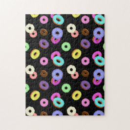 Coole, bunte Donuts schwarz