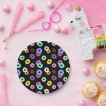 Coole, bunte Donuts schwarz