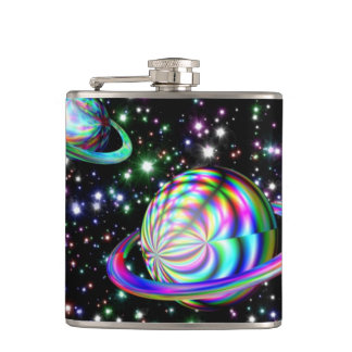 Coole bunte Galaxie-Flasche Flachmann