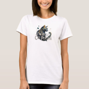 Coole Bunte ICH BIN EINE KATZE KATZENMENSCH Zitat T-Shirt