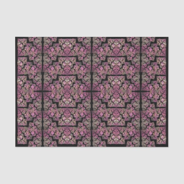 Coole Buntglasfenster - Fraktal Seidenpapier (Vorderseite)