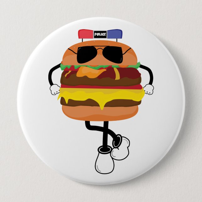 Coole Burgerpolizei Button (Vorderseite)