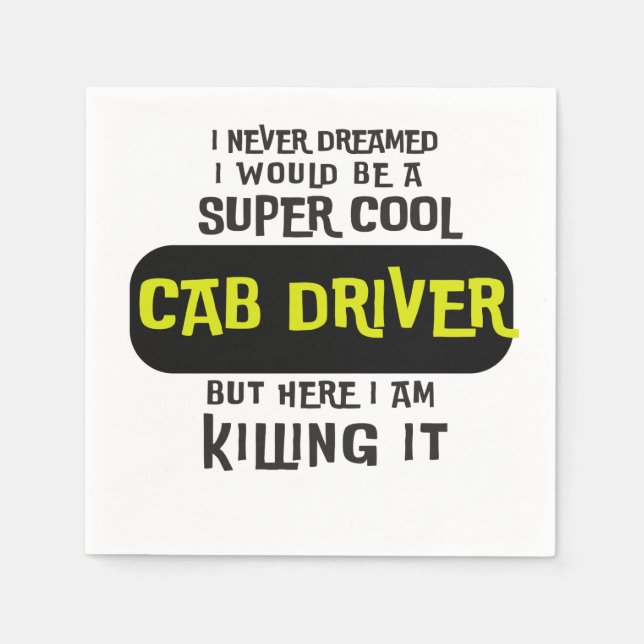 Coole Cab Driver Serviette (Vorderseite)