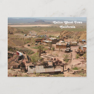 Coole Calico Ghost Town Postkarte! Postkarte